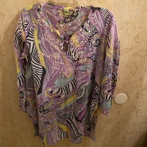 Long multicolored tunic